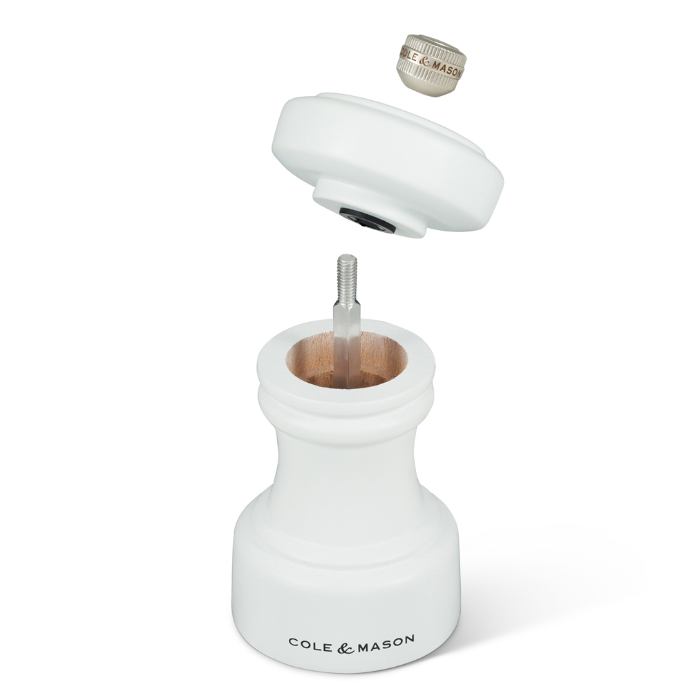 Cole & Mason Hoxton White Wood Pepper Mill 104mm